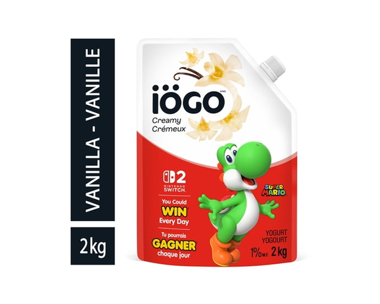 iÖGO Vanilla Yogurt Pouch 1% - 2KG