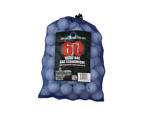 Mixed Recycled Golf Balls, bag of 60, by Mulligan