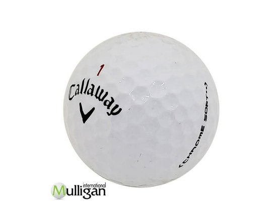 Callaway Chrome Soft/x Recycled Golf Balls, pack of 12, by Mulligan