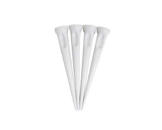 3 1/4" (82mm) Hep Tee PRO White Plastic Golf Tees, pack of 4 by Hep Tee