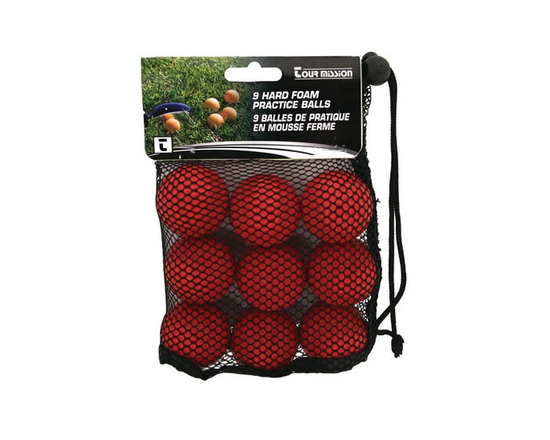 Balles de Pratique en mousse ferme, Paquet de 9 par Tour Mission