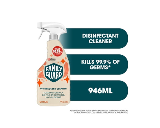 Family Guard™ Disinfectant All Purpose Cleaner, Kills 99.99% of Germs, Citrus Scent, 946ml - 946 mL