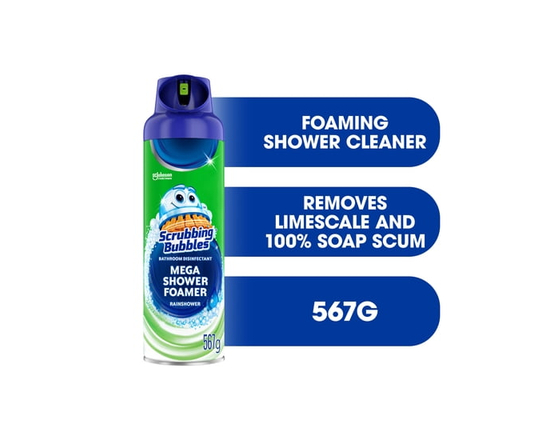 Scrubbing Bubbles® Mega Shower Foamer, Removes Soap Scum from Tubs, Shower Walls and More, Rainshower Scent, 567g - 567 g