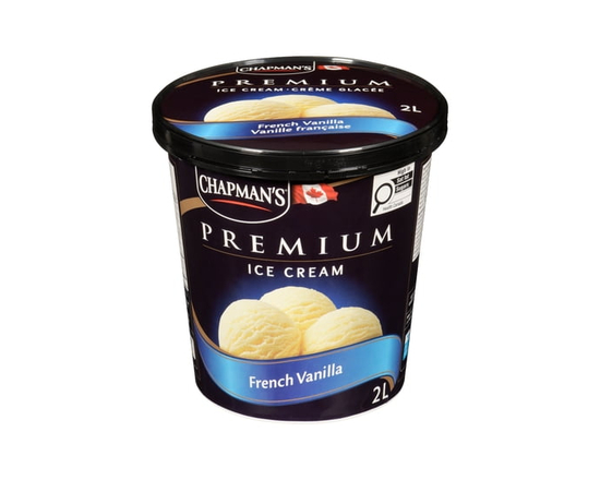 Chapman's Premium French Vanilla Ice Cream in a Tub - 2 L