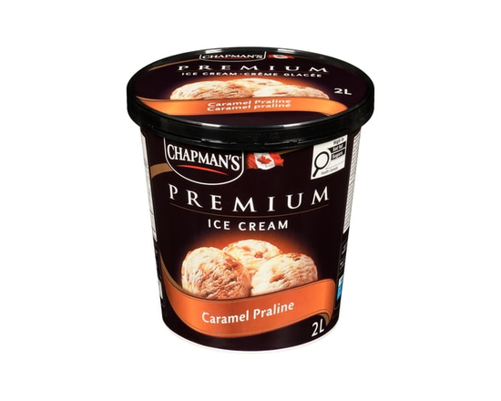 Chapman's Premium Caramel Praline Ice Cream in a Tub - 2 L