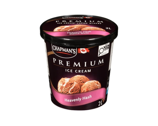 Chapman's Premium Heavenly Hash Ice Cream with Pecans, in a Tub - 2 L