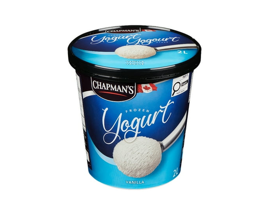 Chapman's Frozen Yogurt, Vanilla in a Tub - 2 L