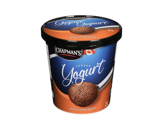 Chapman's Frozen Yogurt Dutch Chocolate in a Tub - 2 L