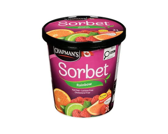 Chapman's Rainbow Sorbet in a Tub - 2 L