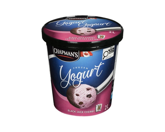 Chapman's Frozen Yogurt Black Jack Cherry in a Tub - 2 L