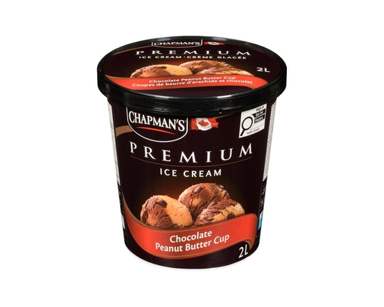 Chapman's Premium Chocolate Peanut Butter Cup Ice Cream in a Tub - 2 L