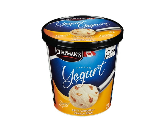 Chapman's Frozen Yogurt Salty Caramel and Vanilla Bean in a Tub - 2 L