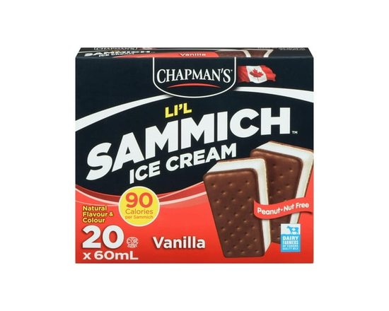 Chapman's Li'l Sammich Vanilla Ice Cream in a Box - 60 mL