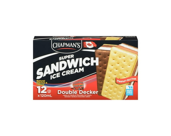 Chapman's Super Sandwich Double Decker Ice Cream in a Box - 120 mL