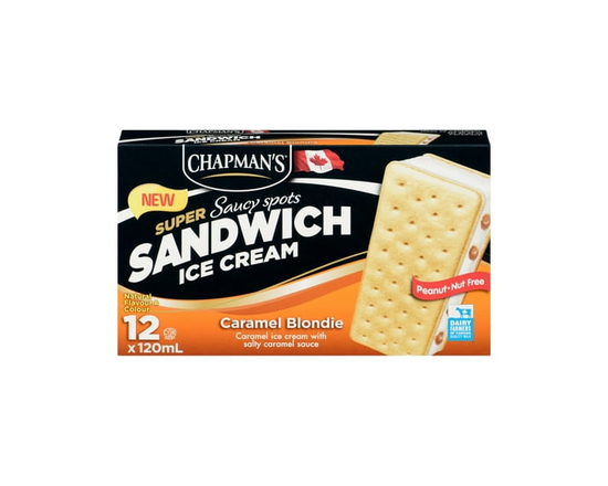 Chapman's Super Sandwich Caramel Blondie Ice Cream in a Box - 120 mL