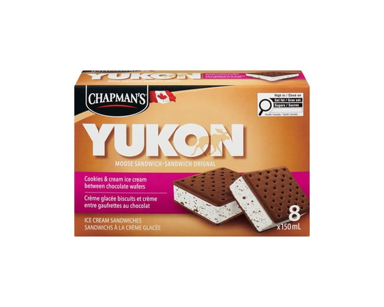 Chapman's Yukon Moose Cookies & Cream Ice Cream Sandwich in a Box - 150 mL