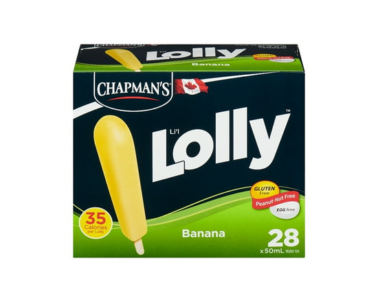 Chapman's Low Calorie Banana Li'l Lolly in a Box - 50 mL