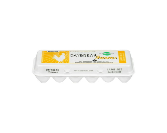 Daybreak Farms Free Run Large 12 Eggs - L
