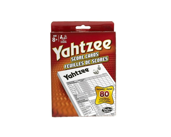 Feuilles de scores pour le jeu Yahtzee