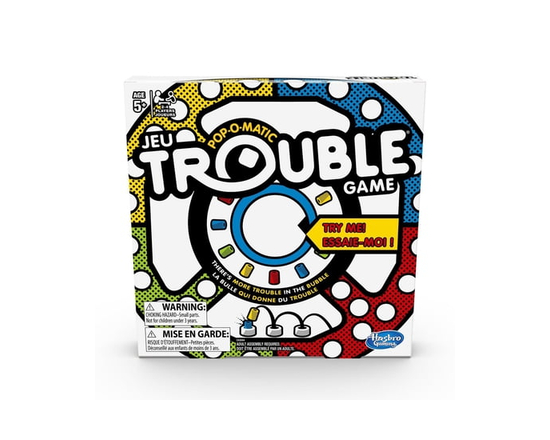 Trouble Kids Board Game, Pop-o-Matic, Family Board Games for Kids, Family Games, 2-4 Players