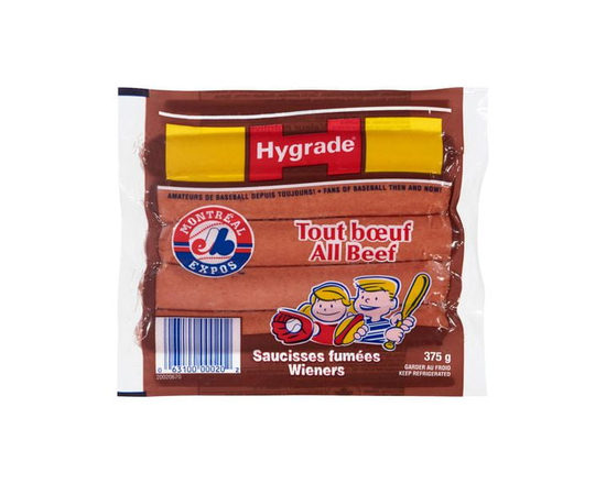 Saucisses fumées tout bœuf Hygrade