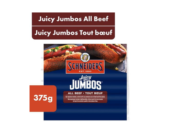 Schneiders Juicy Jumbos All Beef Hot Dogs