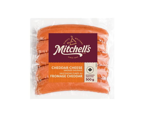 Mitchell's Cheddar Cheese Smoked Sau