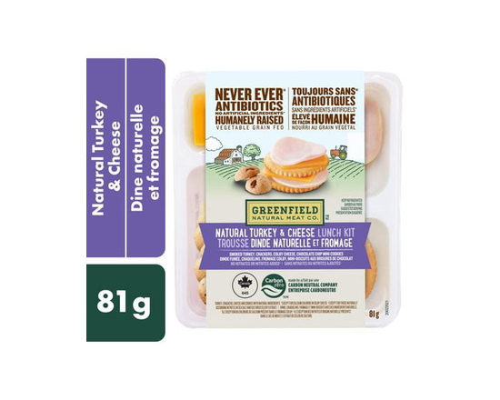 Greenfield Natural Meat Co Natural Turkey & Cheese Lunch Kit