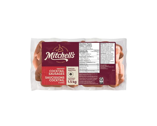 Mitchells Gourmet Foods Gourmet Foods Skinless Smoked Cocktail Sausages