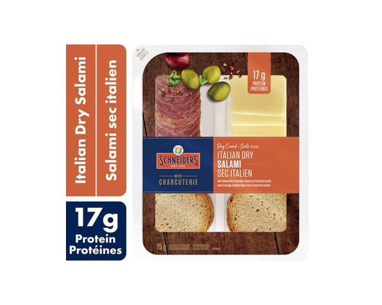 Schneiders Dry Cured Italian Dry Salami Snack Kit