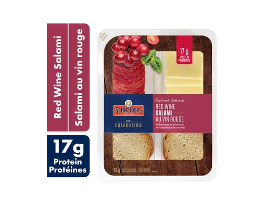 Schneiders Dry Cured Red Wine Salami Snack Kit