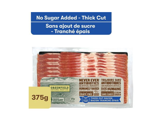 Greenfield Natural Meat Co No Sugar Added Thick Cut Bacon