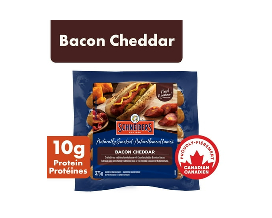 Schneiders Bacon Cheddar Smoked Sausages - 375 g