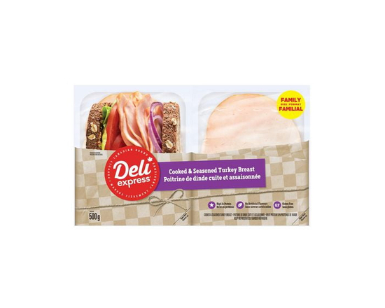 Deli Express Value Size Cooked & Seasoned Turkey Breast