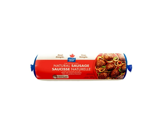 Maple Leaf Natural Ground Pork Sausage Meat - 500g