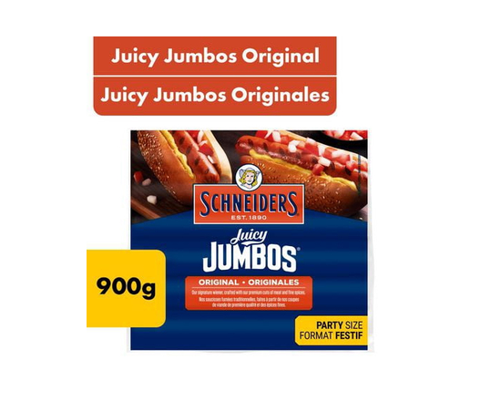 Schneiders Juicy Jumbos Original Hot Dogs Family Pack