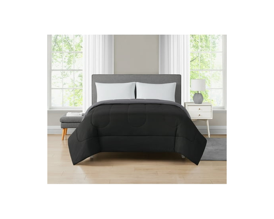 Mainstays Navy Reversible Comforter Twin (Black)