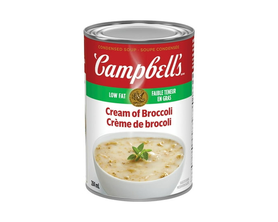 Campbell's Low Fat Cream of Broccoli Condensed Soup, Shelf Stable - 284 mL