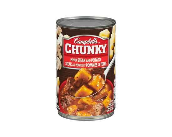 Campbell's® Chunky® Pepper Steak and Potato Ready to Serve Soup, Shelf Stable - 515 mL