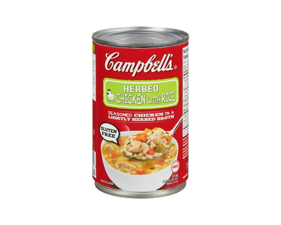 Campbell's® Ready to Serve Herbed Chicken with Rice Soup, Shelf Stable - 515 mL