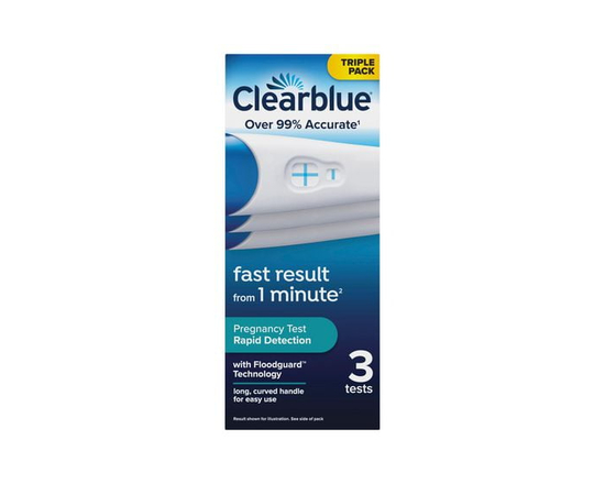 Clearblue Rapid Detection Pregnancy Test Kit, Home Pregnancy Test, 3 Tests