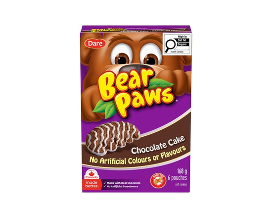 Bear Paws Chocolate Cake 168g - Standard