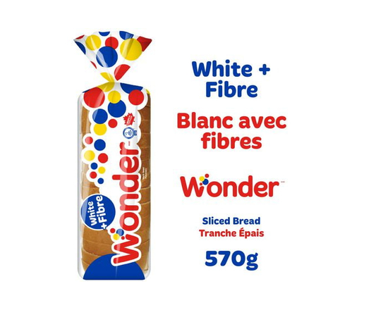 Wonder White + Fibre Sliced Bread