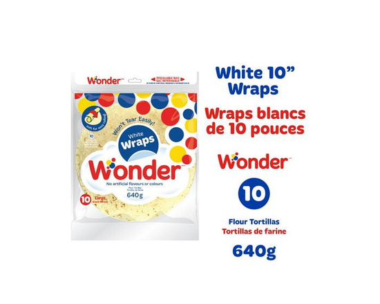 Wonder Large 10" White Wrap