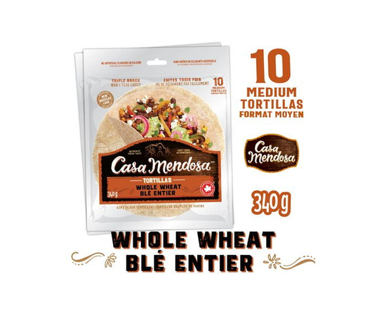 Casa Mendosa Whole Wheat 7" Medium Tortillas