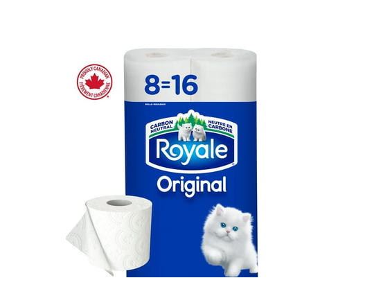 Royale Everyday Comfort, 2 Ply Toilet Paper, 8 Equal 16 Bathroom Tissue Rolls