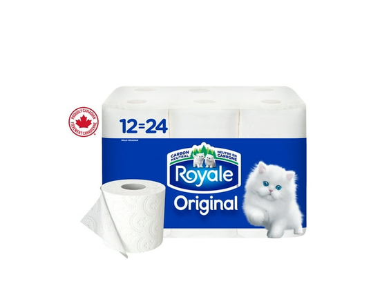 Royale Everyday Comfort, 2 Ply Toilet Paper, 12 Equal 24 Bathroom Tissue Rolls