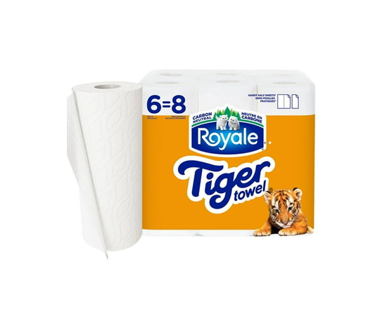 Royale Ultra Strength Paper Towel 6 Rolls, 66 Sheets Per Roll