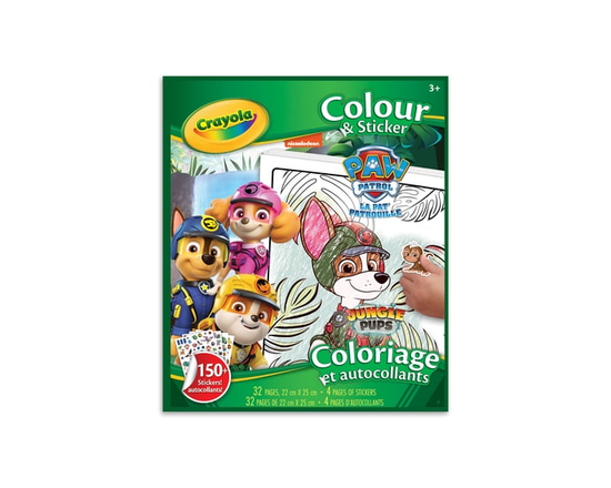 Crayola Colour & Sticker Book, Paw Patrol