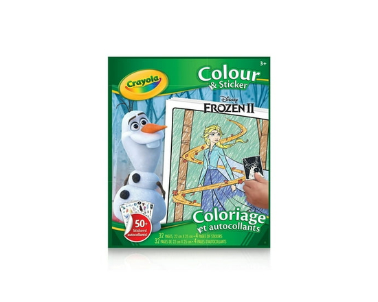 Livre à colorier et autocollants Crayola, La Reine des neiges Disney